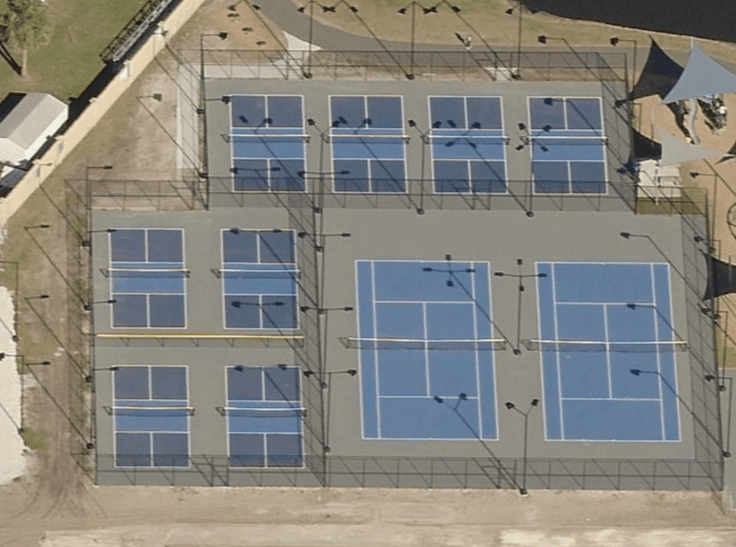 Jarboe Park pickleball courts in Neptune Beach, FL