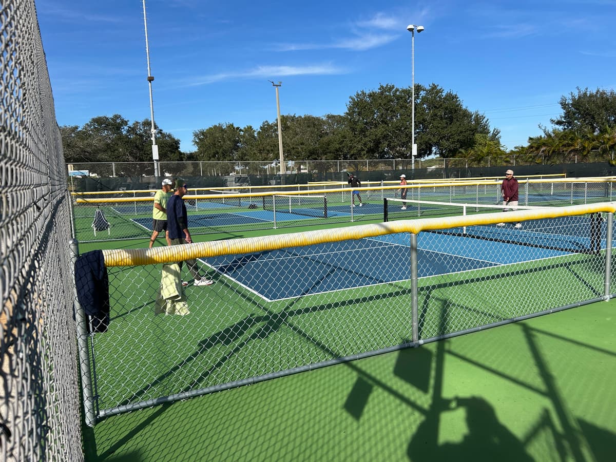 Whispering Pines Tennis Center pickleball courts in Port St. Lucie, FL