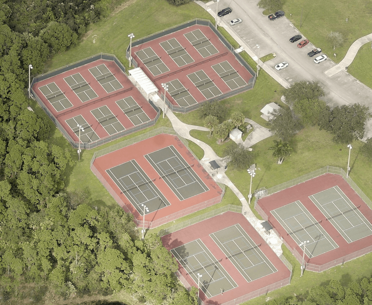 Halpatiokee Park Tennis Center pickleball courts in Stuart, FL